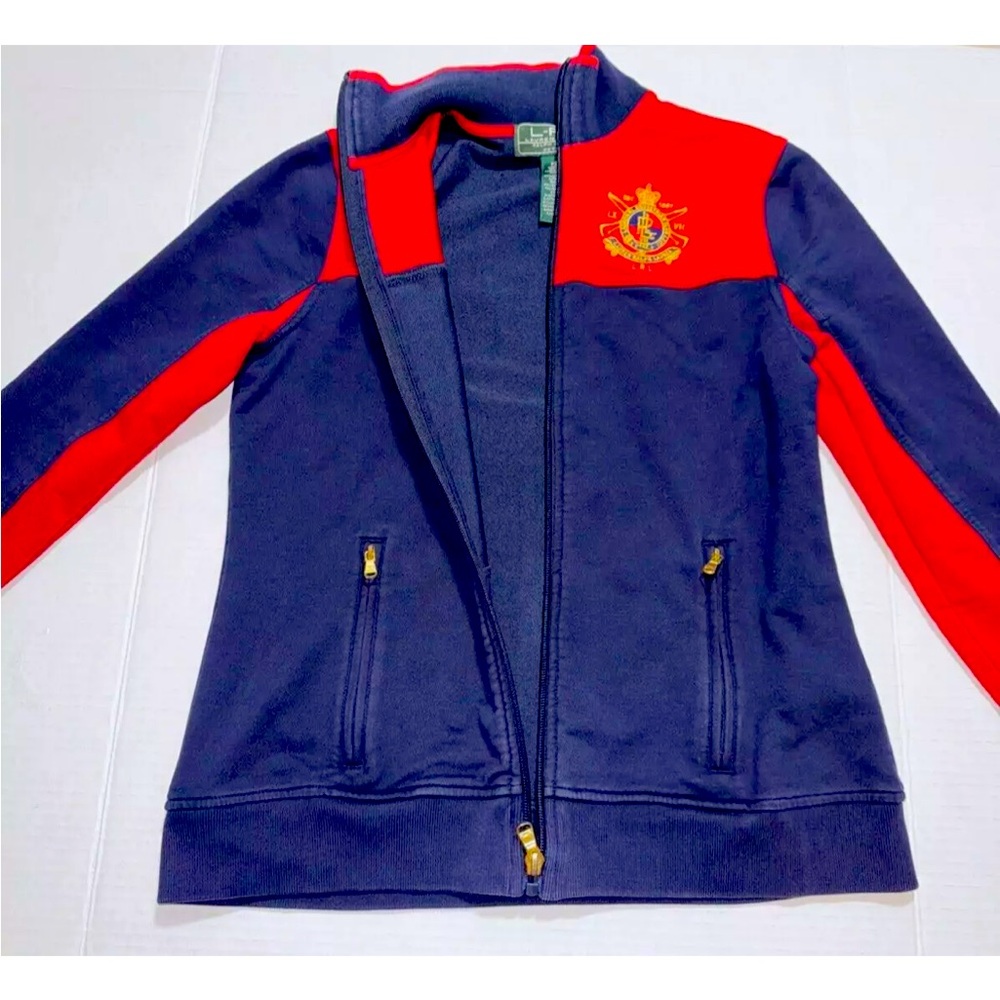 SOLD!    Lauren Ralph Lauren L-RL Active SP Equestrian Club Crest Jacket - Picture 14 of 16